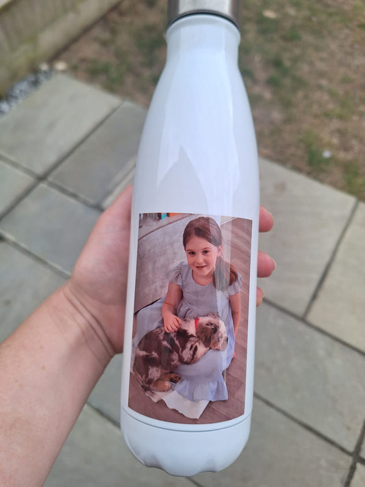 Pet Themed Thermal Stainless Steel Double Walled Bottle 500ml