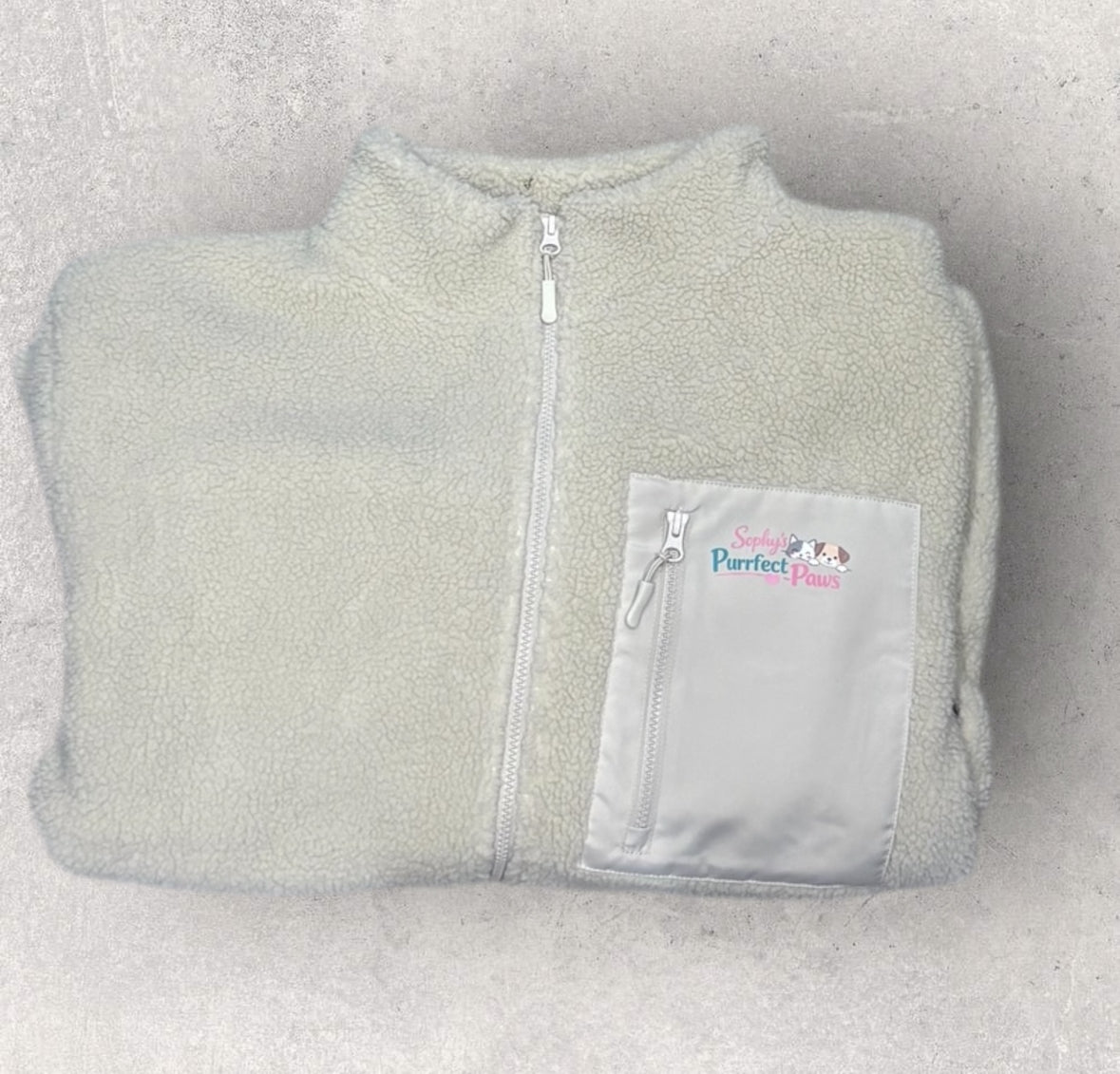 Unisex Workwear Borg Fleece Zipped Jacket
