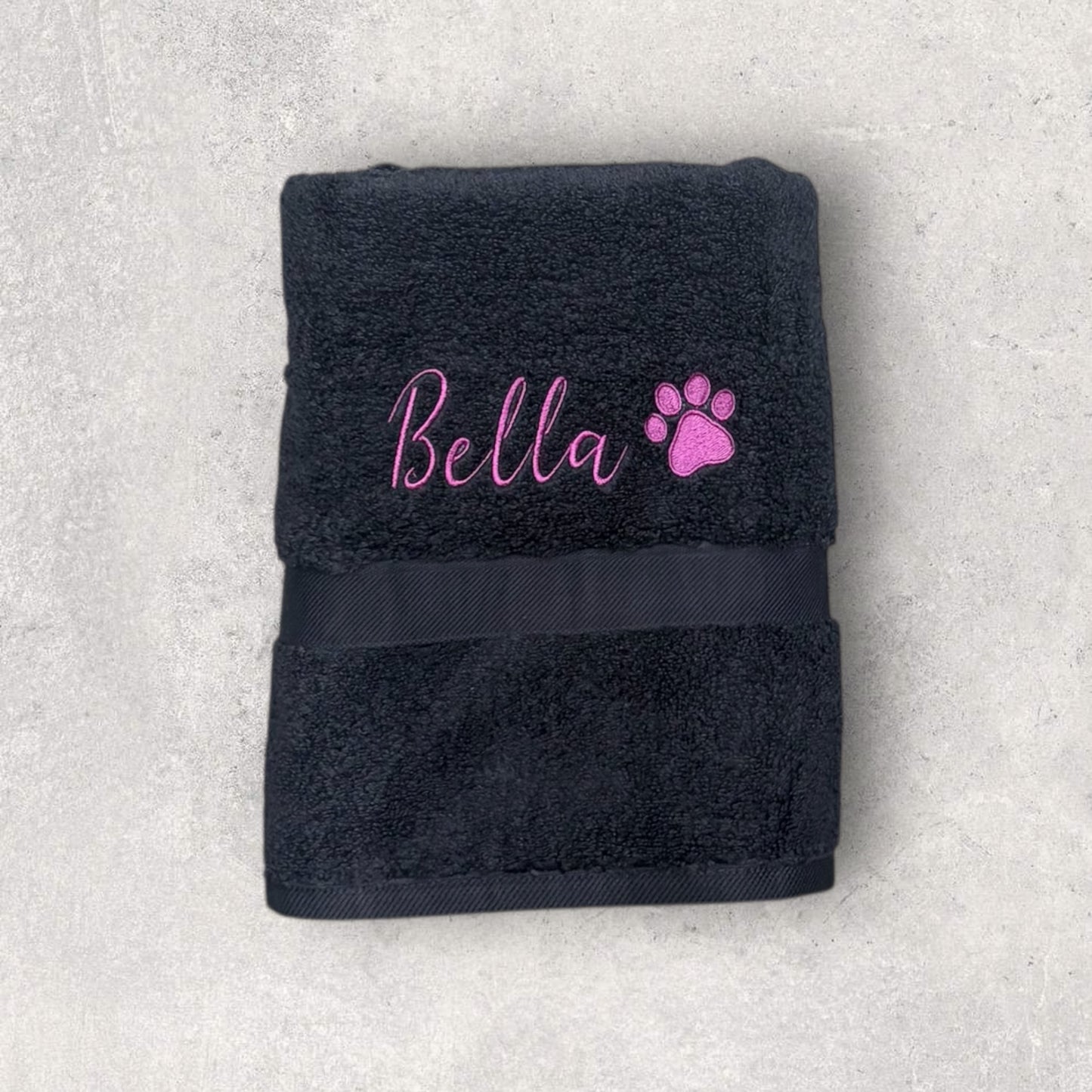 Embroidered Personalised Pet Towel - 2 Sizes Available