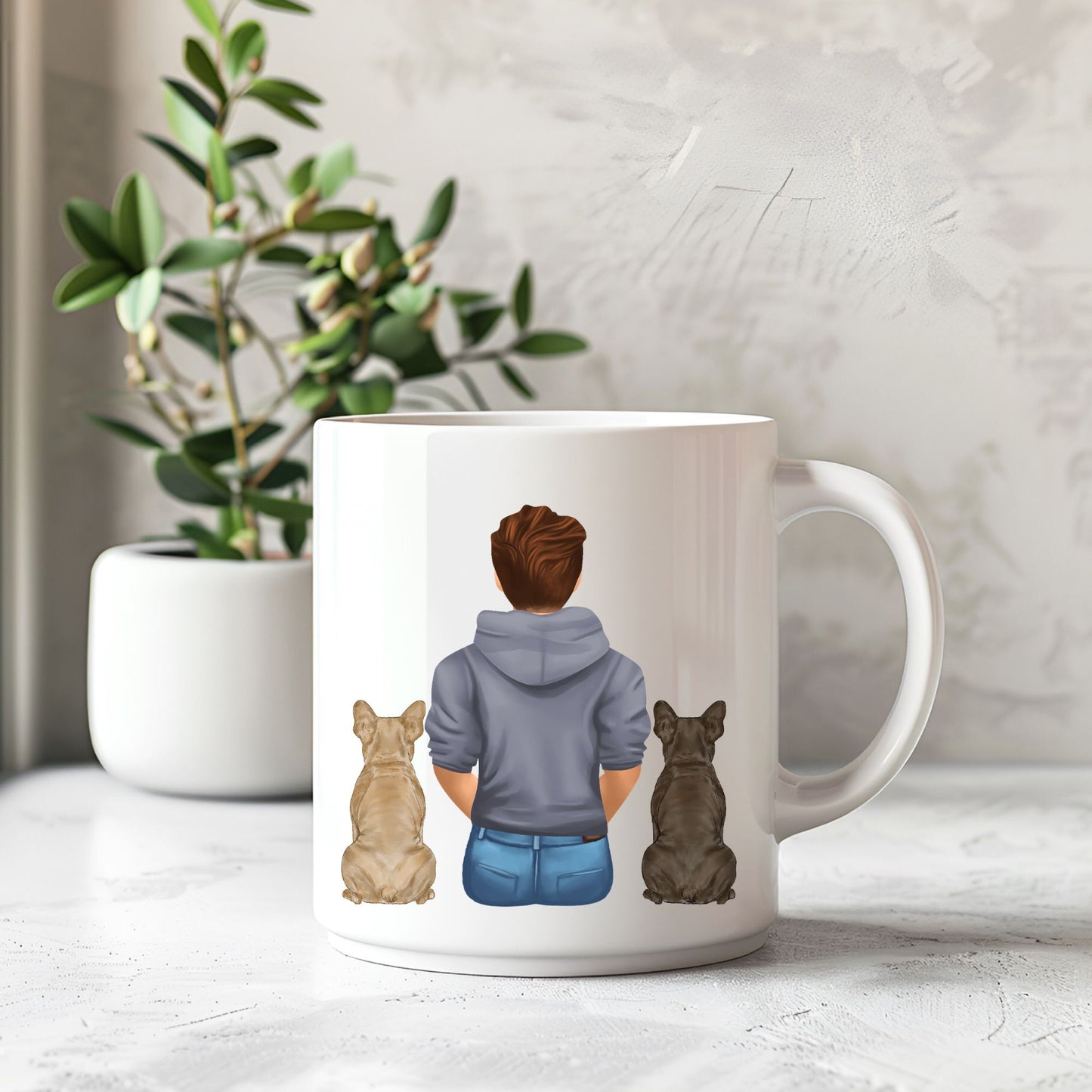 Custom Family & Pet Portrait Design | Personalised Family & Dog Illustration