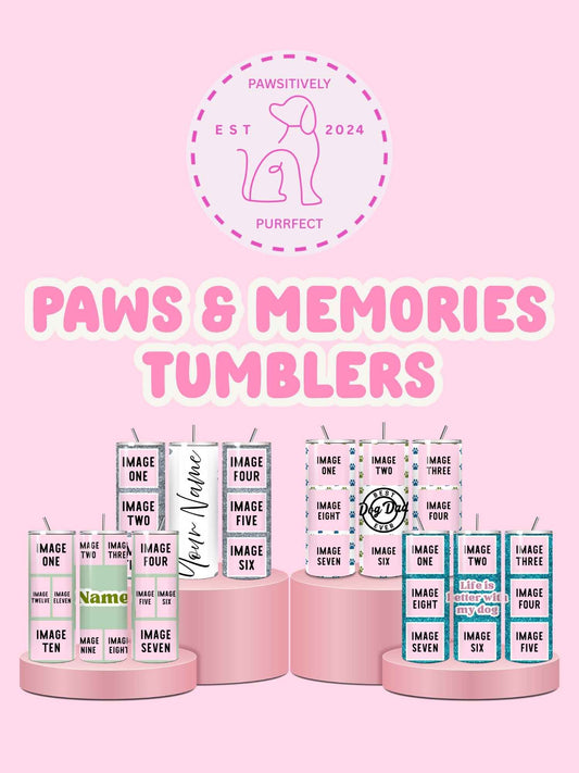 Personalised Paws & Memories Photo Thermal Stainless Steel Tumbler 20oz