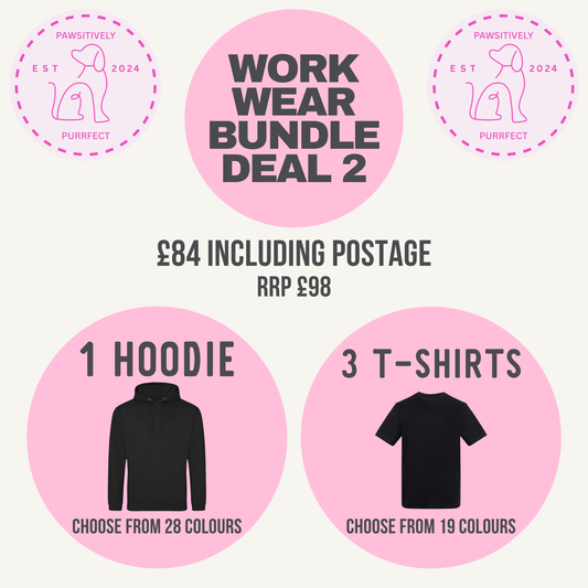 personalised pet business workwear hoodies and T-shirt