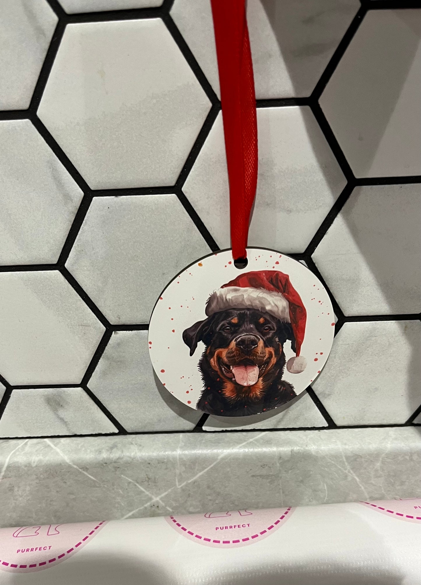 Christmas Pet Bauble Ornament - Pawsitively Purrfect