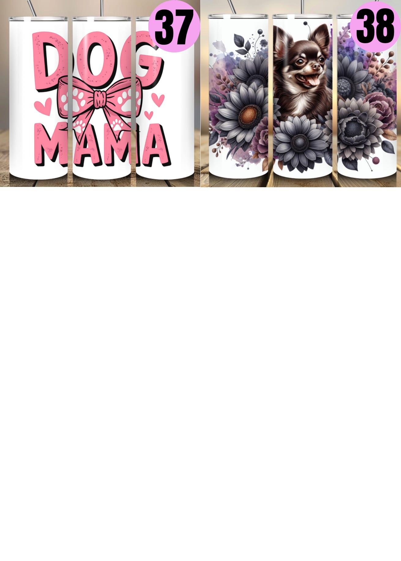 Pet Themed Thermal Stainless Steel Tumbler 20oz - Dogs | Pet Gifts For Humans | Choose Design