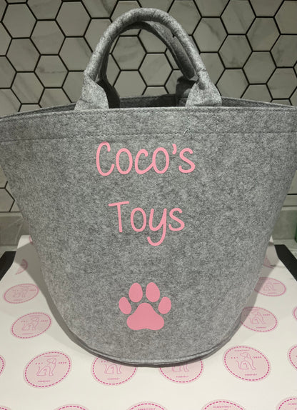 Personalised Toy Bag - Pawsitively Purrfect