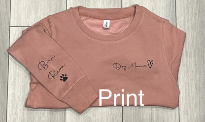 Womens Personalised Sweatshirt - Pawsitively Purrfect