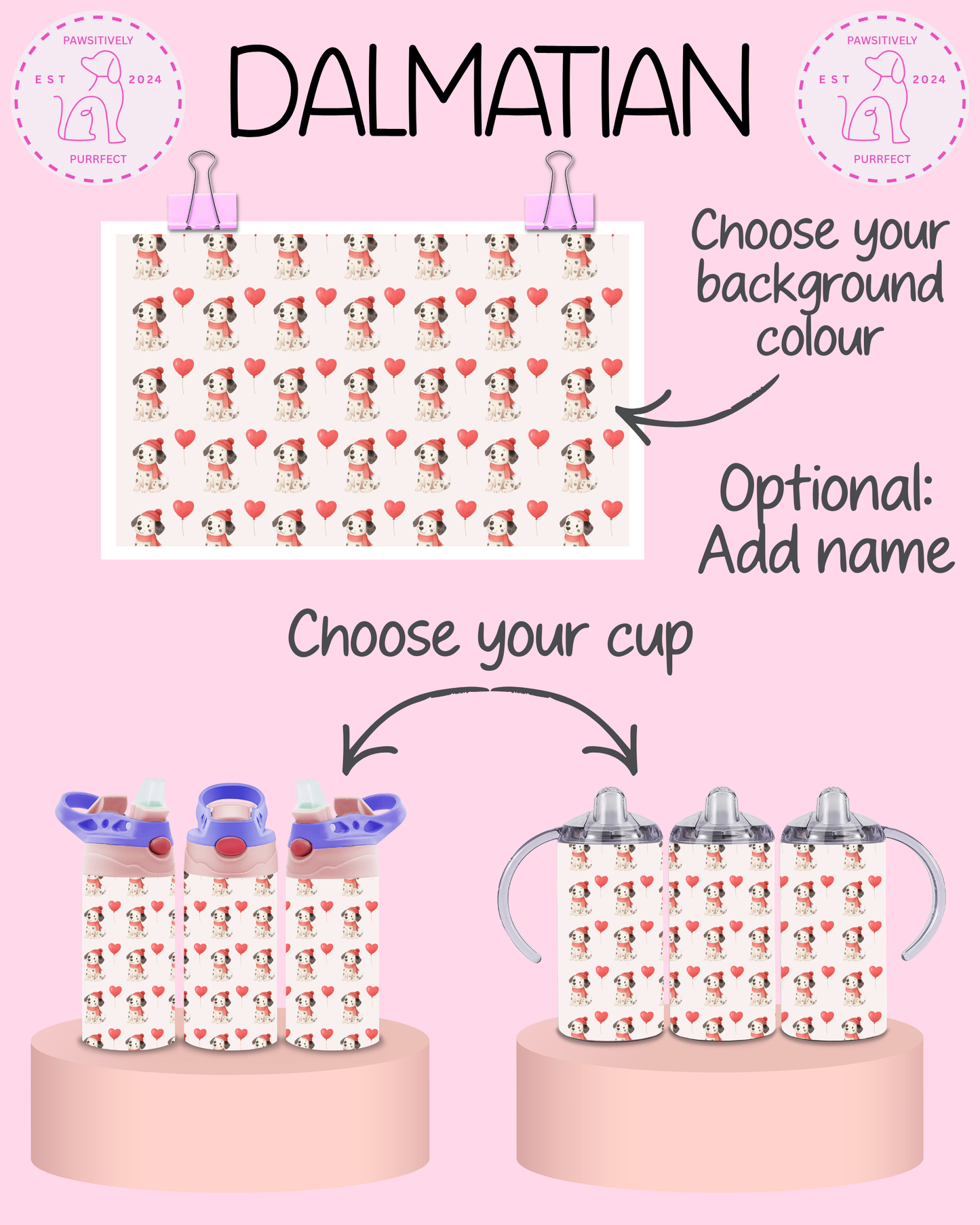 Personalised Themed Thermal Stainless Steel Tumbler 12oz | Gifts For Kids |