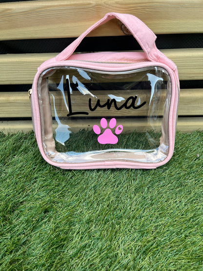 Personalised Vanity/Travel Bags - Pawsitively Purrfect