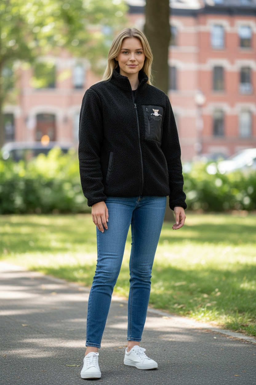 Unisex Workwear Borg Fleece Zipped Jacket