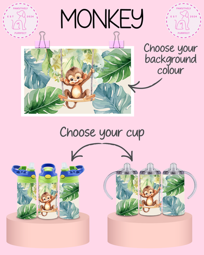 Personalised Animal Thermal Stainless Steel Tumbler 12oz | Gifts For Kids |