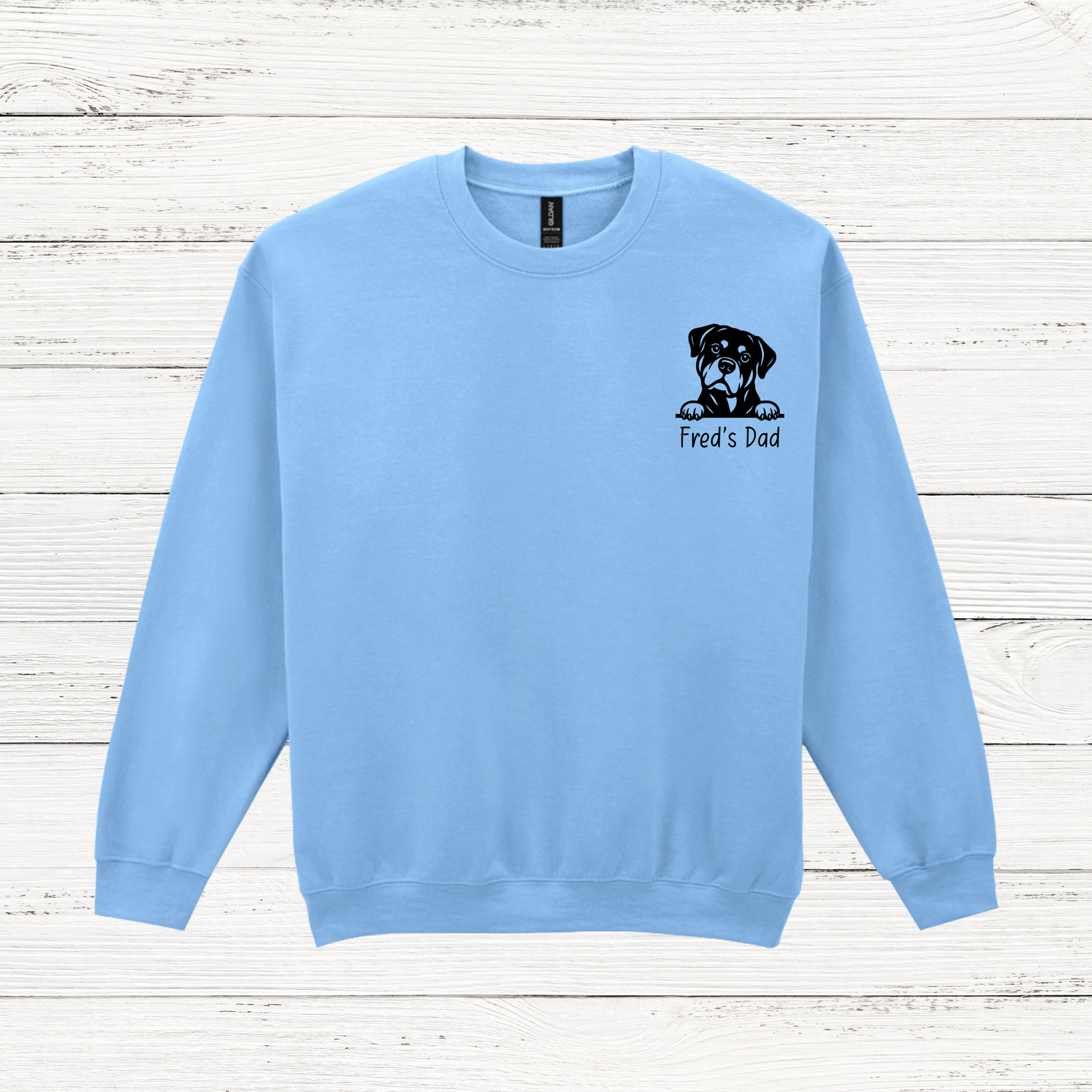 Personalised Peeking Dog Unisex Sweatshirt