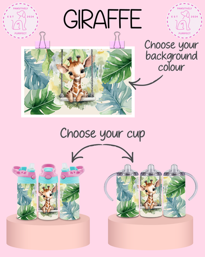 Personalised Animal Thermal Stainless Steel Tumbler 12oz | Gifts For Kids |