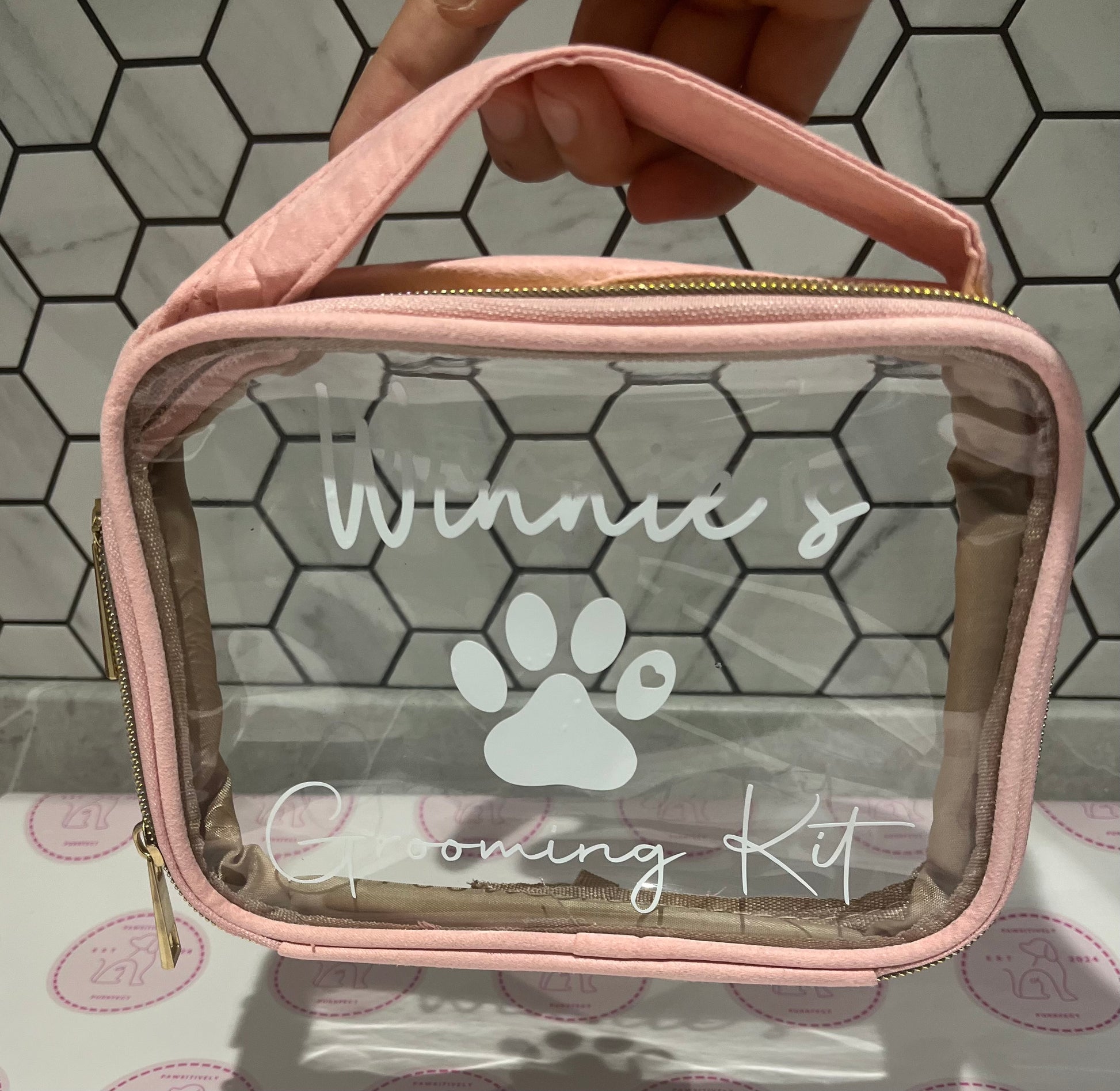 Personalised Vanity/Travel Bags - Pawsitively Purrfect