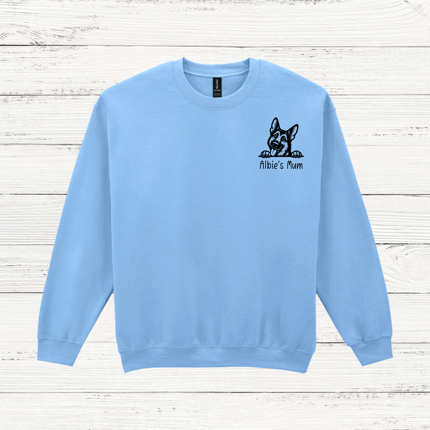 Personalised Peeking Dog Unisex Sweatshirt