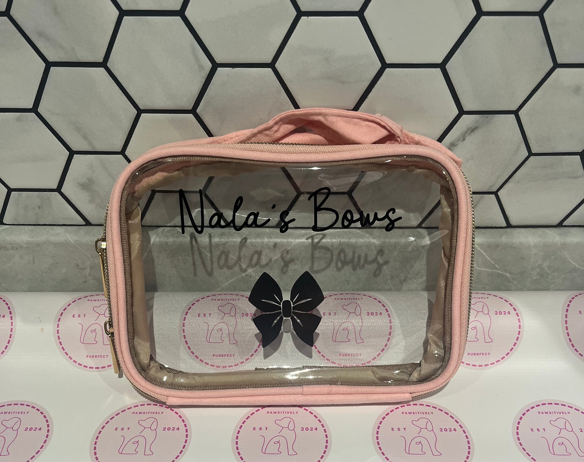 Personalised Vanity/Travel Bags - Pawsitively Purrfect