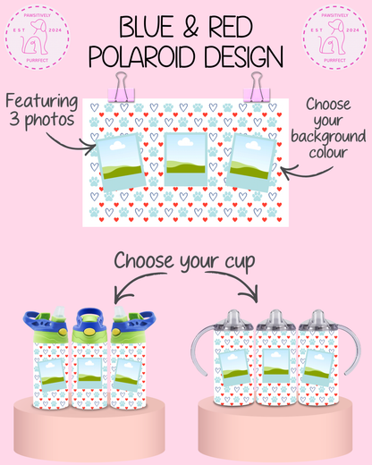 Personalised Pet Polaroid Thermal Stainless Steel Tumbler 12oz | Pet Gifts For Kids |