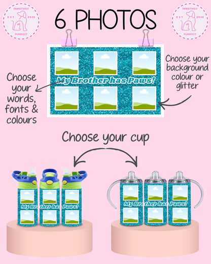 Personalised Pet Photo Thermal Stainless Steel Tumbler 12oz | Pet Gifts For Kids |