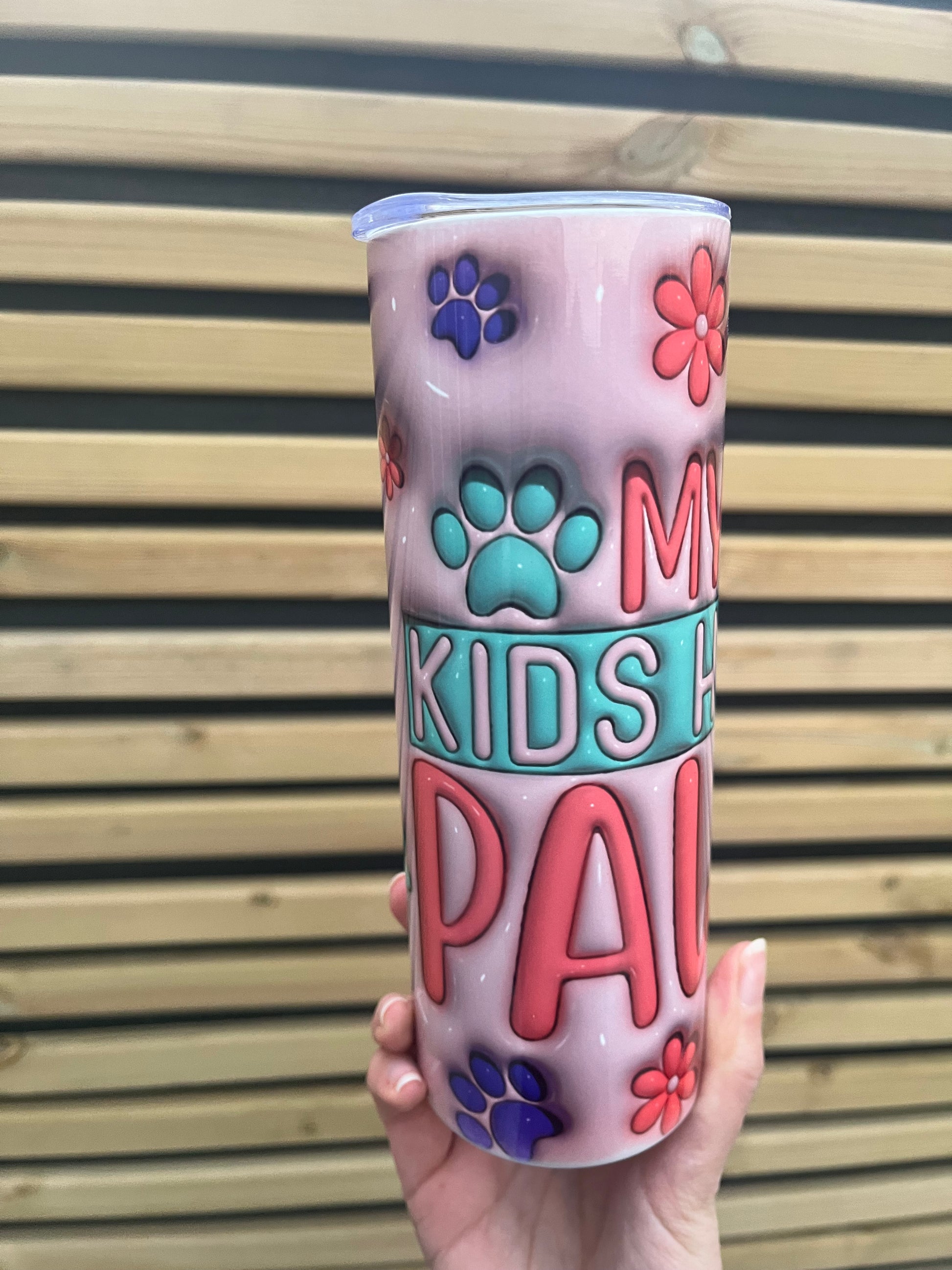 Pet Themed Tumbler 20oz - Blooper - Pawsitively Purrfect