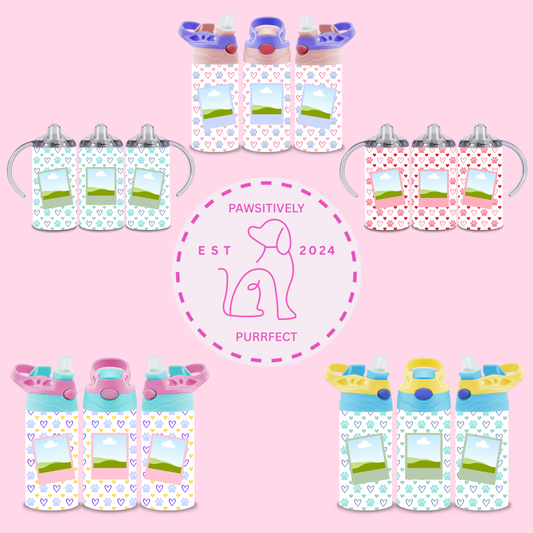 Personalised Pet Polaroid Thermal Stainless Steel Tumbler 12oz | Pet Gifts For Kids |