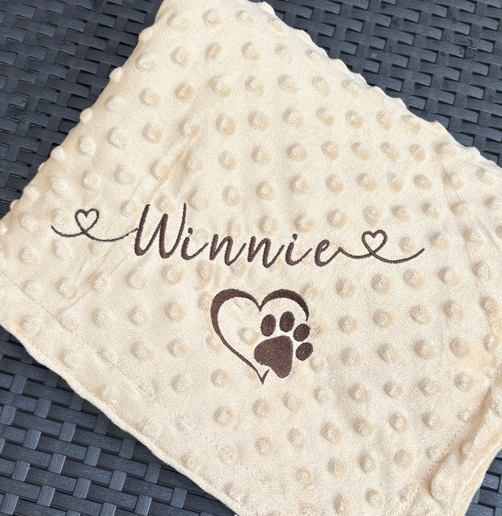Personalised Pet Blankets - Waffle Style - Pawsitively Purrfect