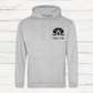 grey hoodie with dog outline and benji's dad in black
