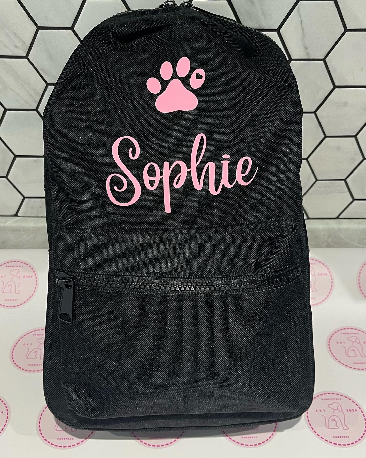 Personalised Mini Backpacks - Pawsitively Purrfect