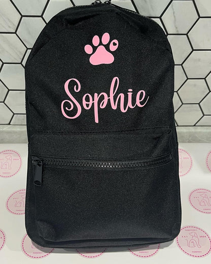 Personalised Mini Backpacks - Pawsitively Purrfect