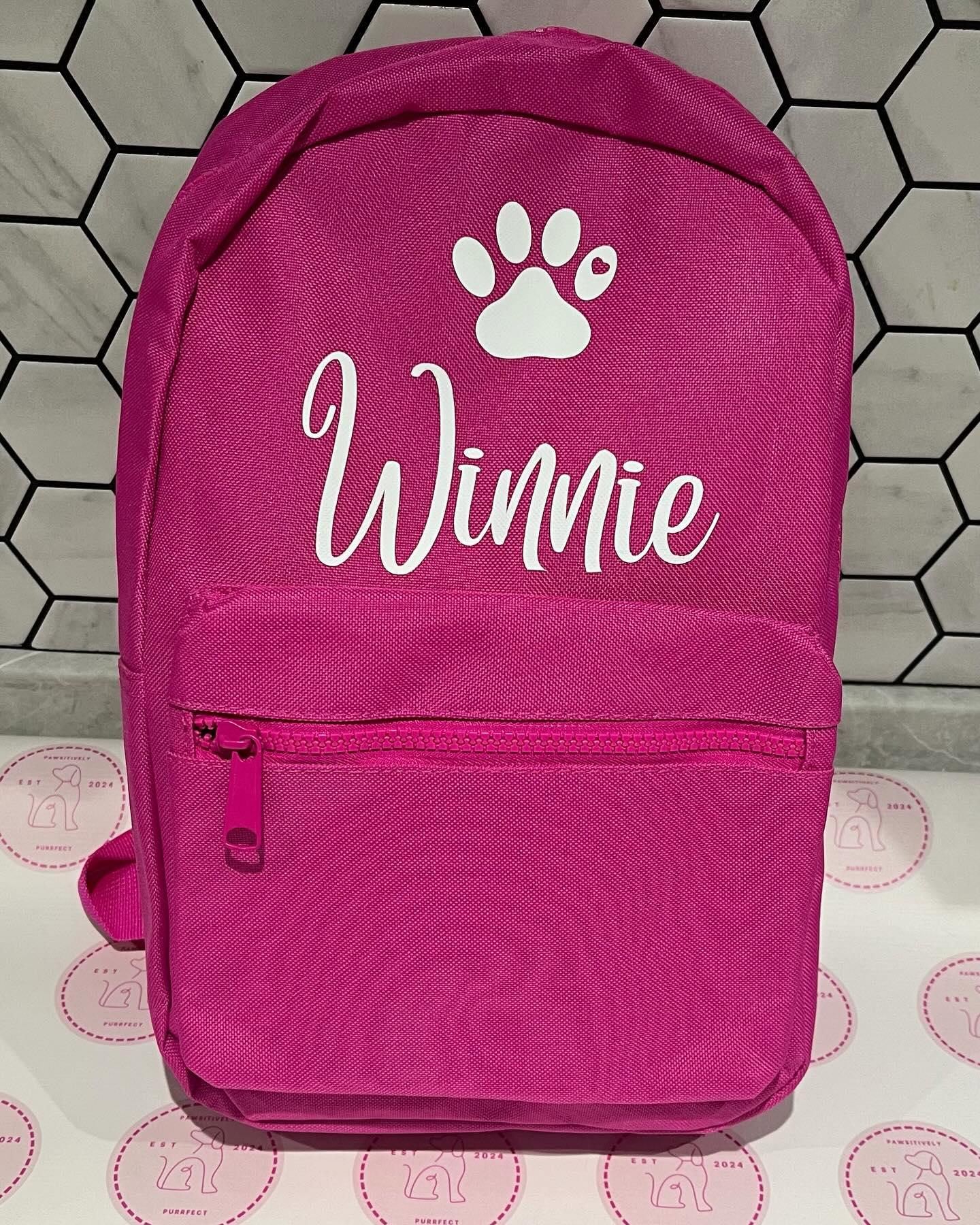 Personalised Mini Backpacks - Pawsitively Purrfect