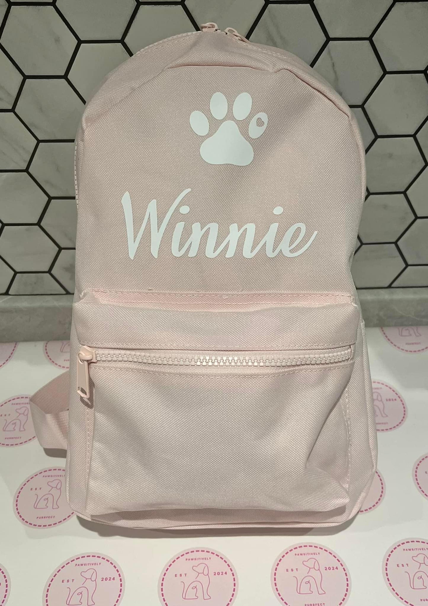 Personalised Mini Backpacks - Pawsitively Purrfect