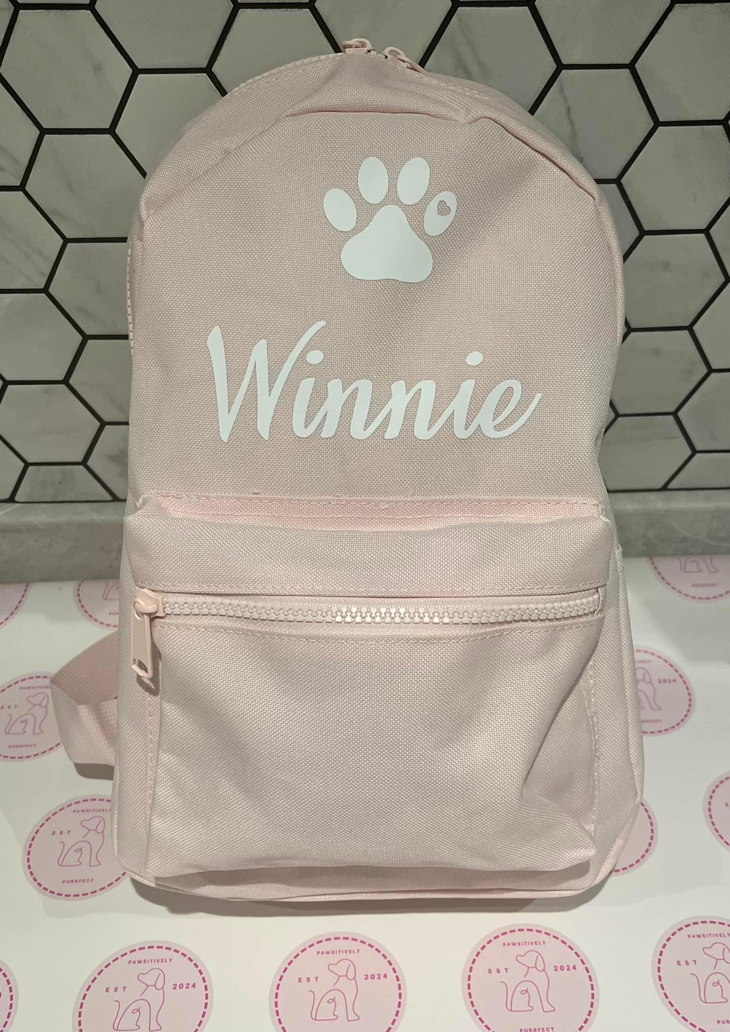 Personalised Mini Backpacks - Pawsitively Purrfect