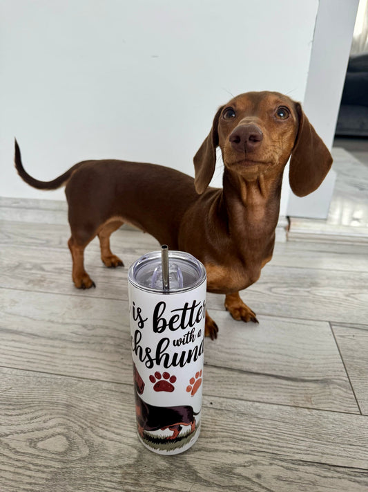 Pet Themed Thermal Stainless Steel Tumbler 20oz - Dogs | Pet Gifts For Humans | Choose Design