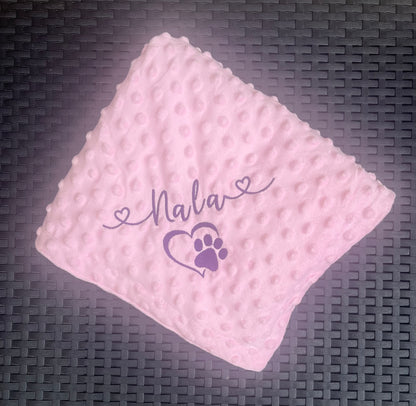 Personalised Pet Blankets - Waffle Style - Pawsitively Purrfect