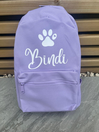 Personalised Mini Backpacks - Pawsitively Purrfect