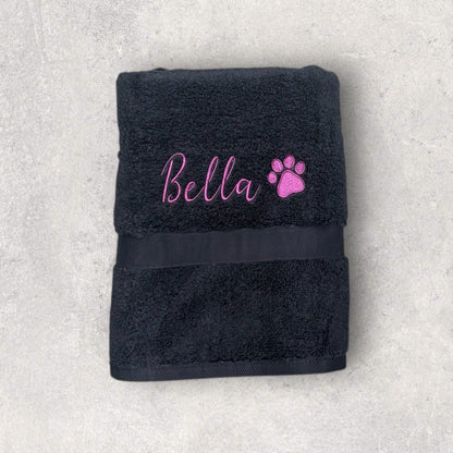 Embroidered Personalised Pet Towel - 2 Sizes Available