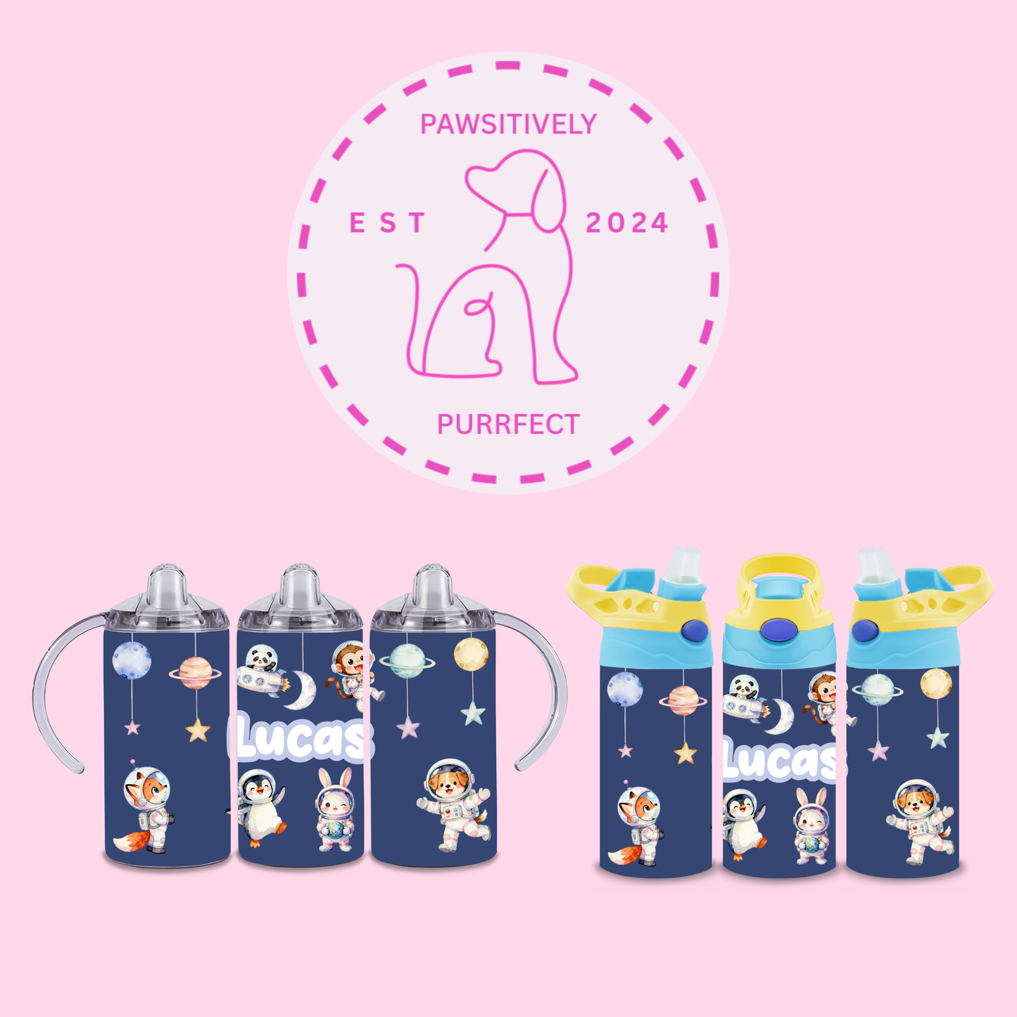 Personalised Out of Space Thermal Stainless Steel Tumbler 12oz | Gifts For Kids |