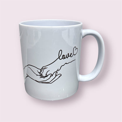 Human Hand & Dog Paw 11oz Mug | Personalised Pet Gifts For Humans