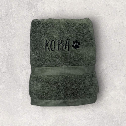 Embroidered Personalised Pet Towel - 2 Sizes Available