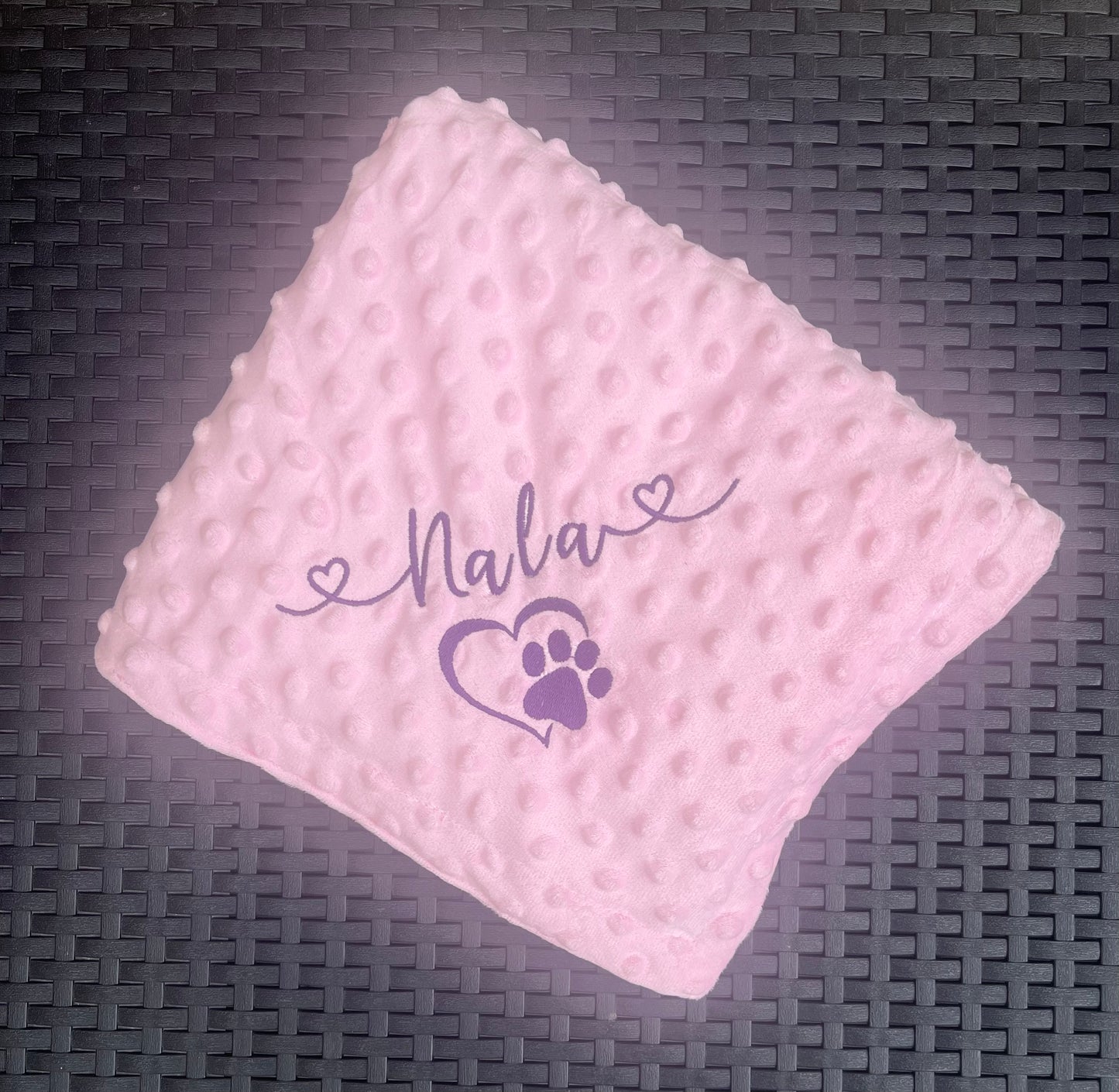 Personalised Pet Blankets - Waffle Style - Pawsitively Purrfect