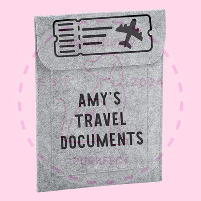 Personalised Travel Document Wallet