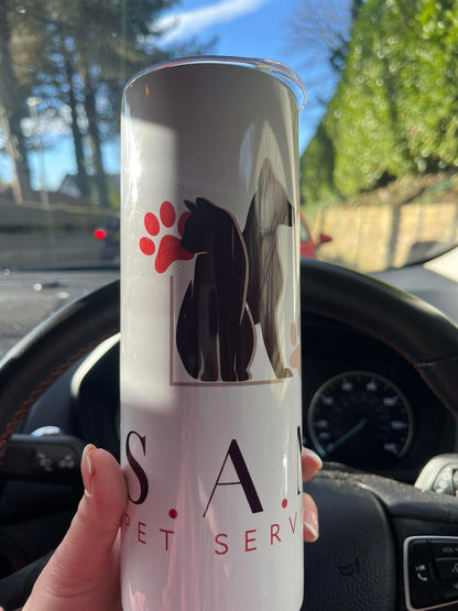 Pet Professionals Personalised Thermal Stainless Steel Tumbler 20oz | Pet Gifts For Humans