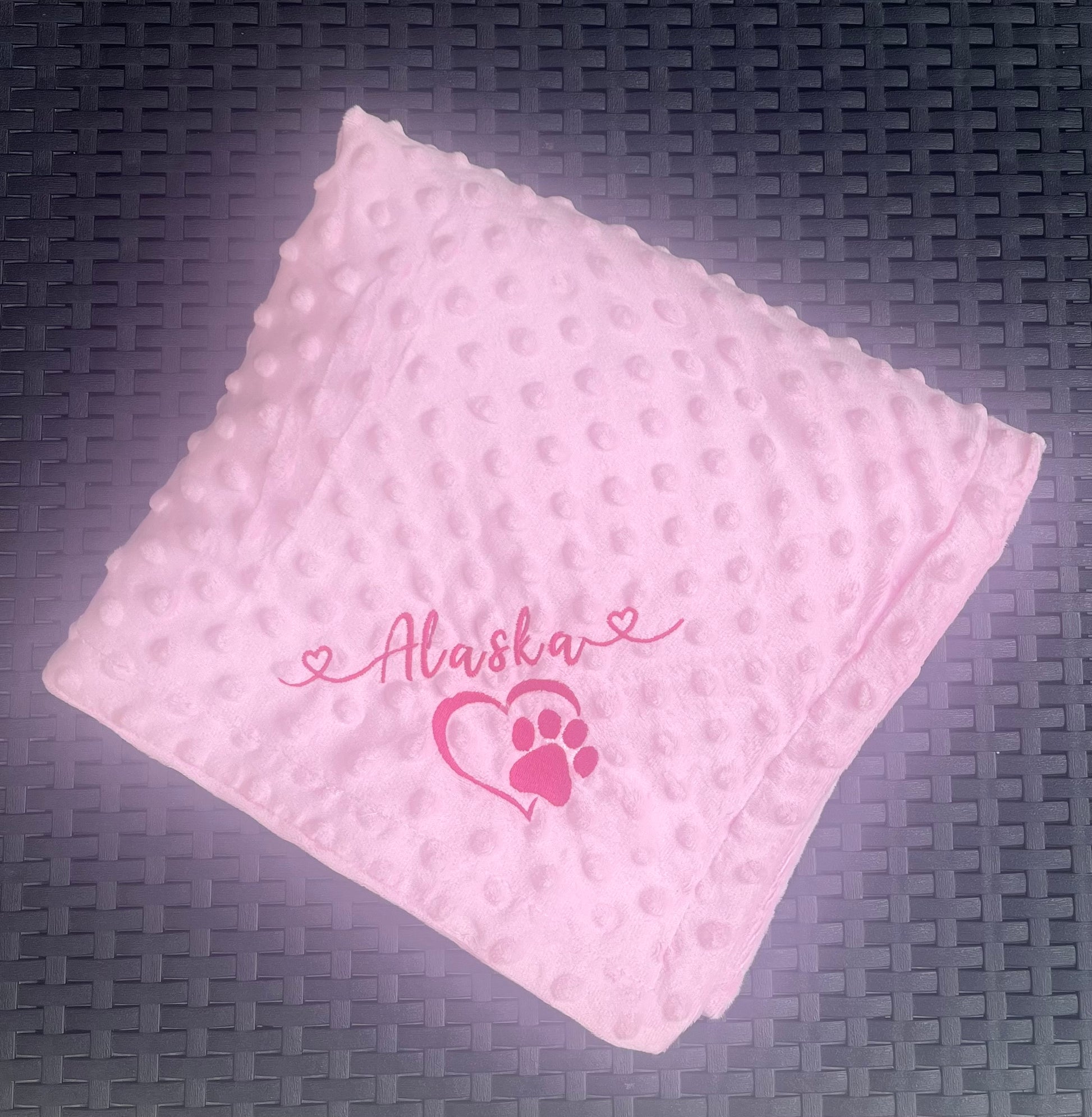 Personalised Pet Blankets - Waffle Style - Pawsitively Purrfect