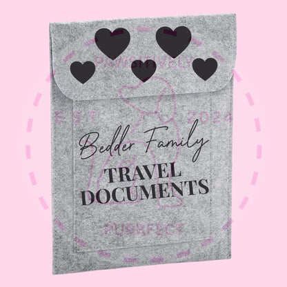 Personalised Travel Document Wallet