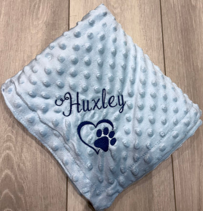 Embroidered Personalised Pet Blankets | Personalised Pet Gifts