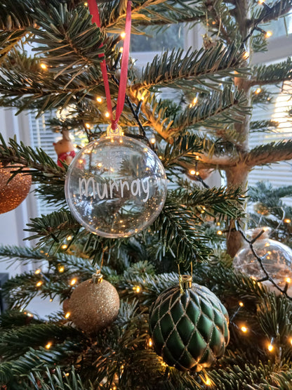 Personalised Christmas Pet Bauble Ornament