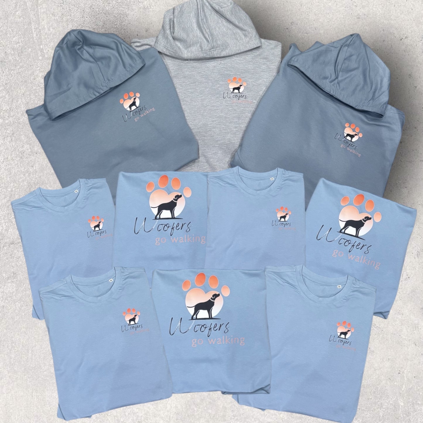 Bundle of personalised dog walking uniforms