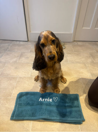 Embroidered Personalised Pet Towel - 2 Sizes Available