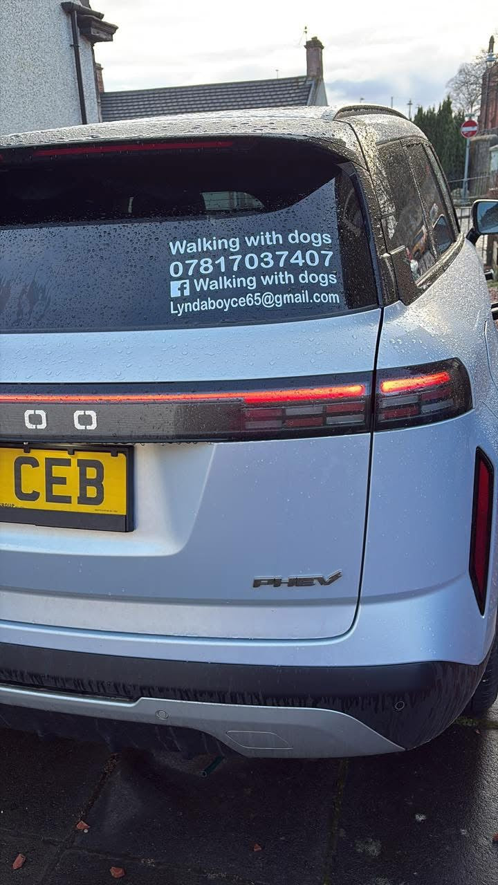 Personalised Car Window Vinyl | Great For Businesses