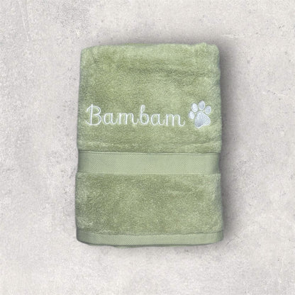 Embroidered Personalised Pet Towel - 2 Sizes Available