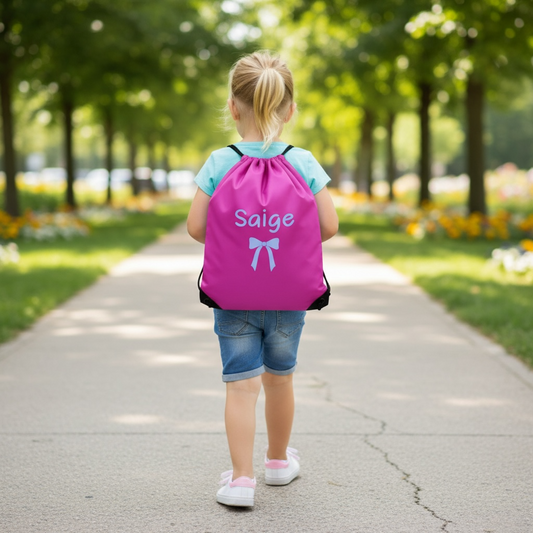Personalised Kids Swim Pump School Bag