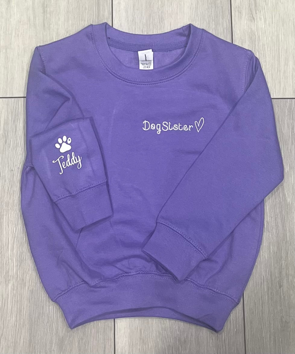 Childrens Kids Personalised Sweatshirt - Pawsitively Purrfect